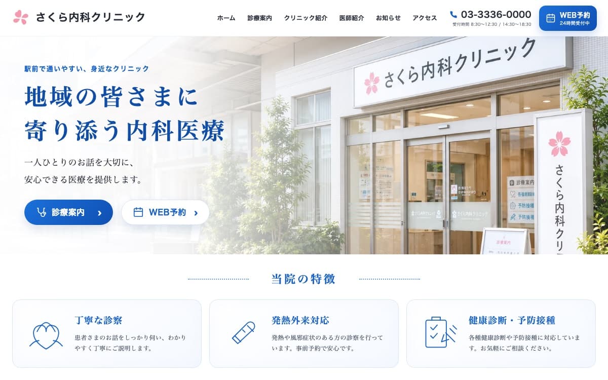 さくら内科クリニック のサイト